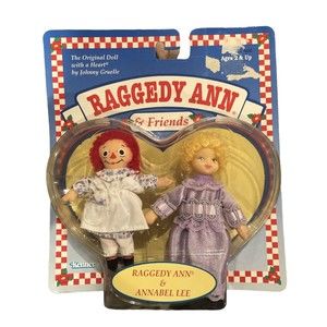 Vintage Raggedy Ann & Friends Annabel Lee 1997 Kenner Figure Set
